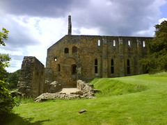 The remains of Battle Abbey's dormitories and plumbing