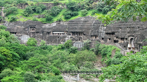 Ajanta Caves comples in Maharashtra, India