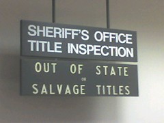 Sheriff's Office Title Inspection