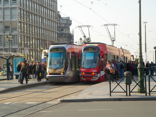 Trams in Brussels, Belgium