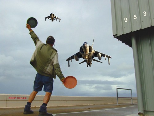 Foto: Los Harrier reciben señales de bienvenida