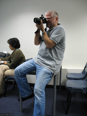 Richard taking photos at SDP presentation 2