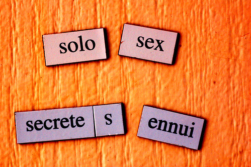 Magnetic poetry 7:  Plus, you'll go blind