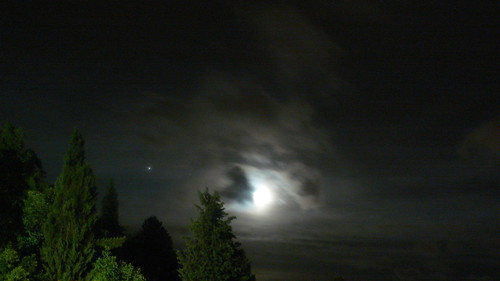 The Moon Outside the Villa
