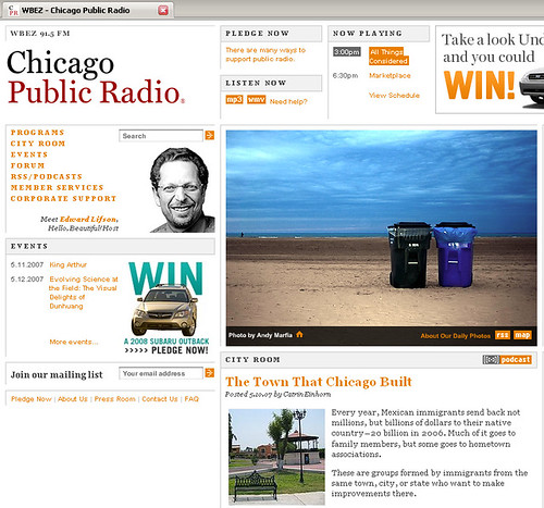 Chicago Public Radio 05/11/07