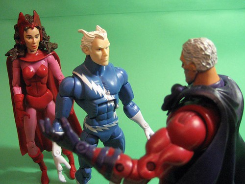 Scarlet Witch, Quicksilver, and Magneto