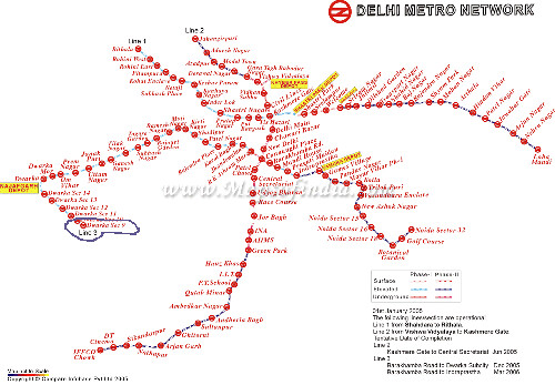 delhi metro map. Delhi Metro Map: map delhi