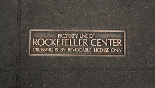 Property Line of Rockefeller Center