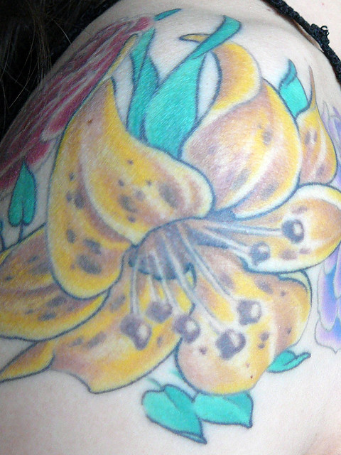 Tiger lily tattoo. This is my submission for Project 365: Week Thirteen 