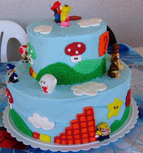 super mario bros cake pan. Super Mario Birthday Cake 2