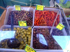 Olives and Sundried Tomatos from Razor Back Olive Grove at Wollongong Friday Produce Market