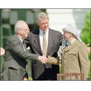 Rabin, Clinton e Arafat
