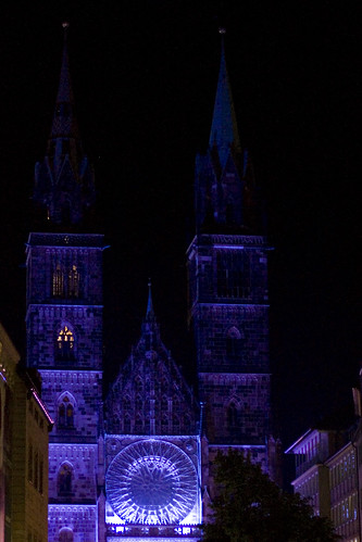 Blaue Nacht NÃ¼rnberg - Lorenzkirche