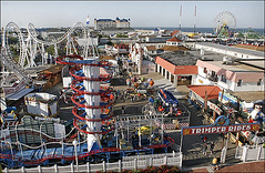 Trimpers Amusement Park on the boardwalk in Ocean City