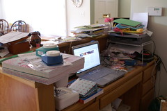 the messy craft area