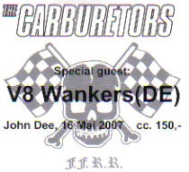 The Carburetors handbill