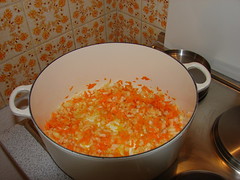 Onions and Carrots in Olive Oil