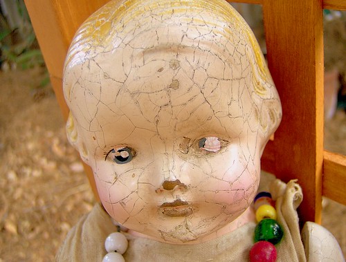 Forlorn Face of Vintage Effanbee Doll