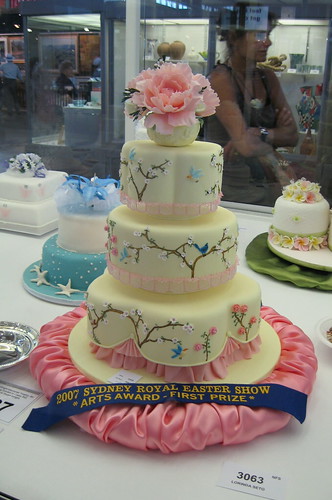 Sydney Easter Show 2007 competition cake Temeraire Tags wedding bird 