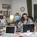 Douglas E. Welch in his home studio during interview
