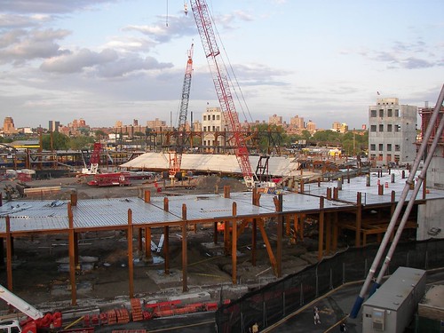 The beginning of the lower level - third base side at Citi Field - May 2007