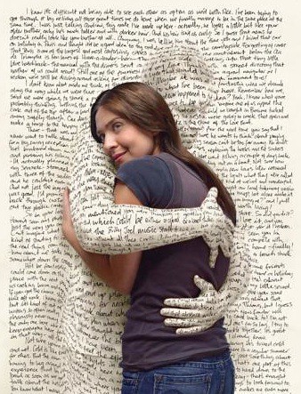 Hugged by words