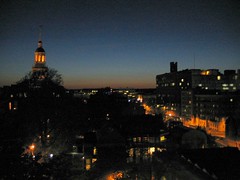 View from the Quincy Master's Residence (8 May 2007) OR Sunset over Cambridge