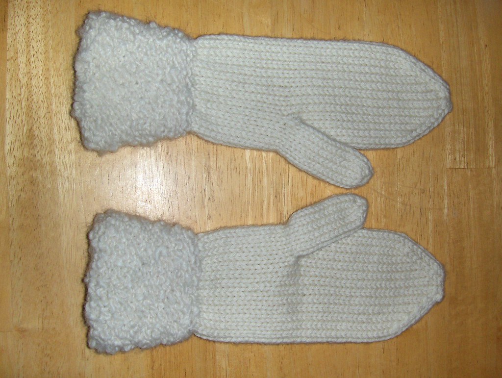 Mittens with Fancy Cuff