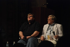 Michael Moore and Chris Hegedus