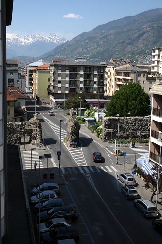 View from our Hotel Window, Aosta
