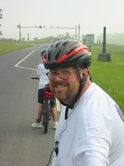 Mi biciklas ĉe Gettysburg