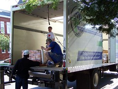 Community Forklift on a donation pickup in Brookland