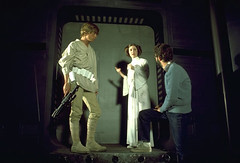 Princess Leia, Luke and George Lucas