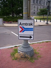 Forlorn Amtrak sign