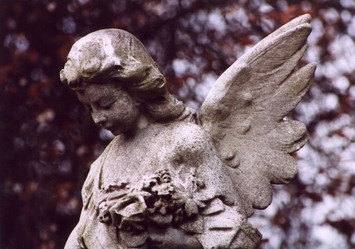 Angel statue in Church Road graveyard Teddington