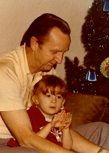 My Grandfather and me at Christmas