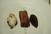 Smoked Bacon and Egg Ice Cream, Pain Perdu (served with the tea jelly)