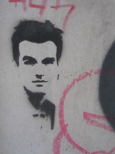 Moz was here derekb Tags london eastend shoreditch morrissey stencil 