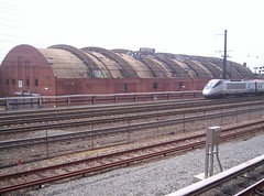 Uline Arena and the Union Station railyard