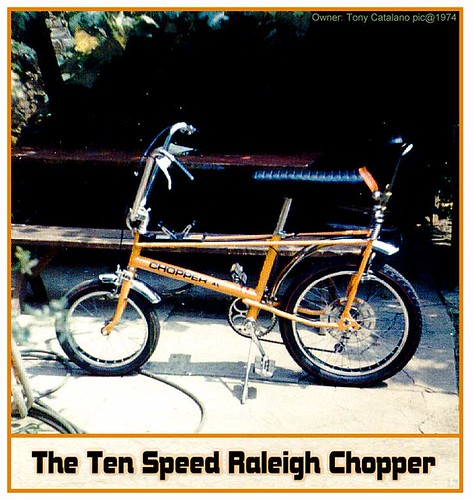 1972 Raleigh Chopper Ten Speed Bicycle - Polaroid 1974 Stolen in Brooklyn