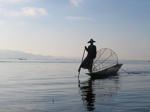 Fisherman on Inle lake