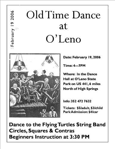 Oleno Dance Flyer February 2006