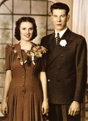 Grandma and Grandpa's wedding picture