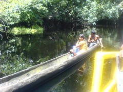 warao indian canoe