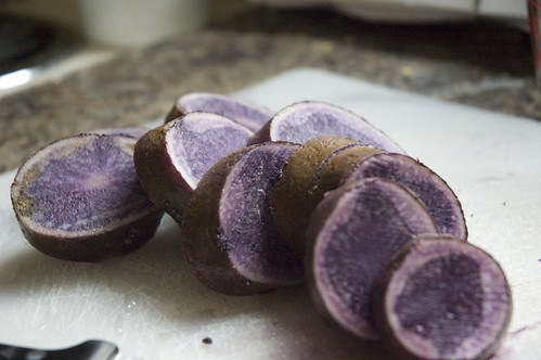 purple potatoes....does that make them healthier?