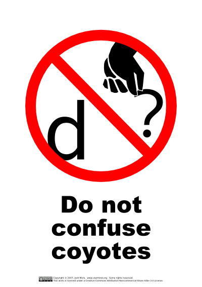 Do not confuse coyotes