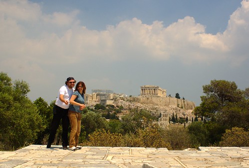 me and Si, near the Akropolis