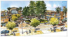 Perspective Redwood Plaza