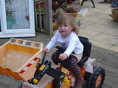 Martha in the digger