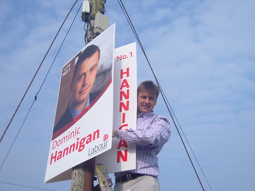 Election posters go up